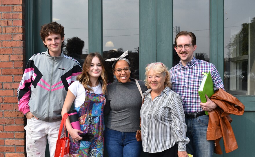 Wizard of Oz cast and creatives outside Spokane Public Radio