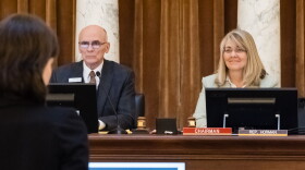 Idaho Legislature Budget and Policy Analyst France Lippett gives a presentation to JFAC at the State Capitol building on January 23, 2024.
