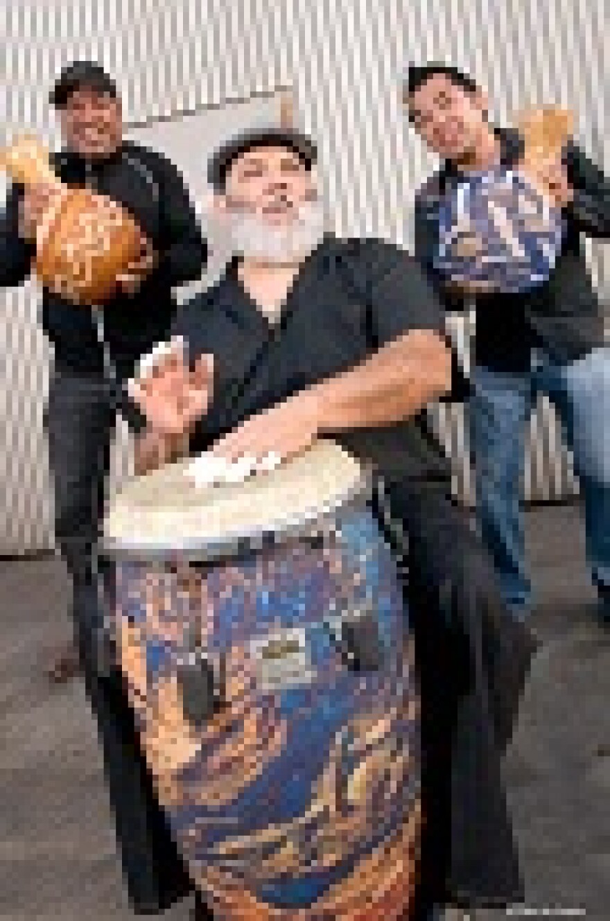 Conga player Poncho Sanchez.