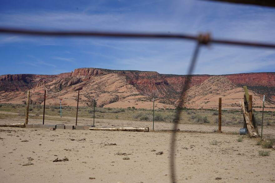 Large slabs of sandstone sit near where the Kayenta pumped storage project might be located. The Kayenta project is still in its infancy, according to Payre, while the Chilchinbeto project is further along.