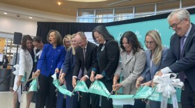 State Senator Lisa Blunt Rochester joins Nemours Children’s Hospital representatives for the ribbon cutting to the hospital's Maternal Fetal Health Institute in Wilmington.