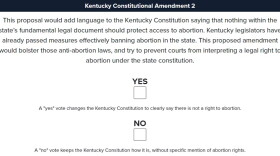 Amendment 2 as it appeared on Kentucky ballots