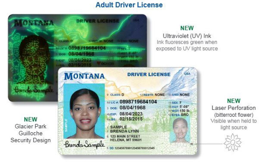 Monana drivers license.