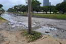 Ala Moana Beach Park seen Tuesday morning following Hurricane Lowell.