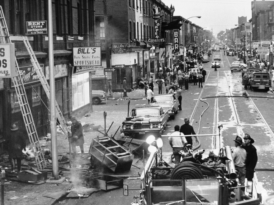 A traffic dispute involving a white police officer and an African-American motorist set off three days of riots in the predominantly black area of North Philadelphia in 1964.