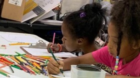 Children at a Splash Youth Arts Workshop class.