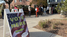 The DeWitt early voting site has consistently been one of the busiest this election cycle, with a line snaking out the door.