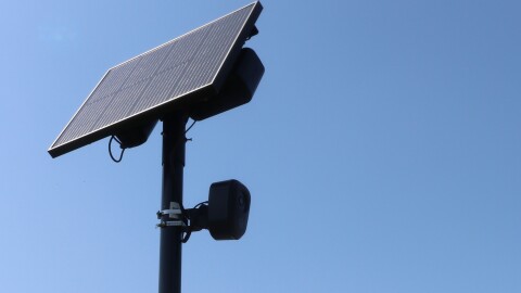 A license plate reader in Little Rock is shown in this photo.