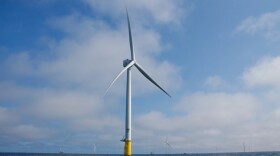 The Vineyard Wind offshore wind site near the coast of Martha’s Vineyard in Massachusetts.