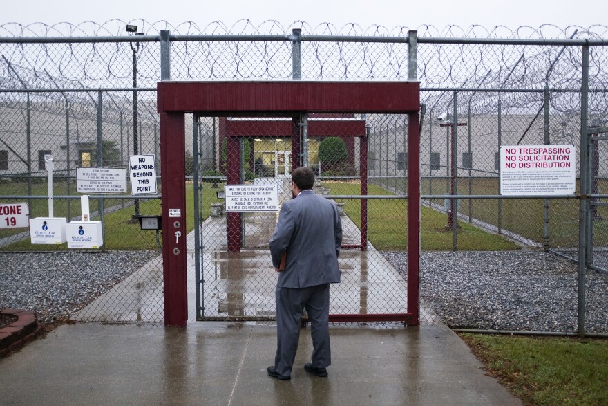 Image shows a detention center in Georgia where Mohamed Naser is being held.