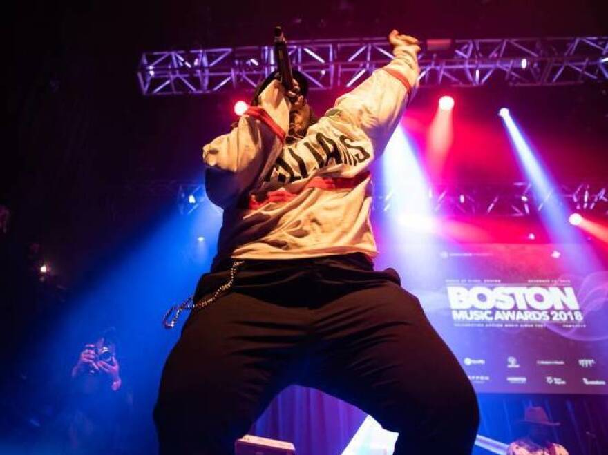 Oompa performing at the 2018 Boston Music Awards.