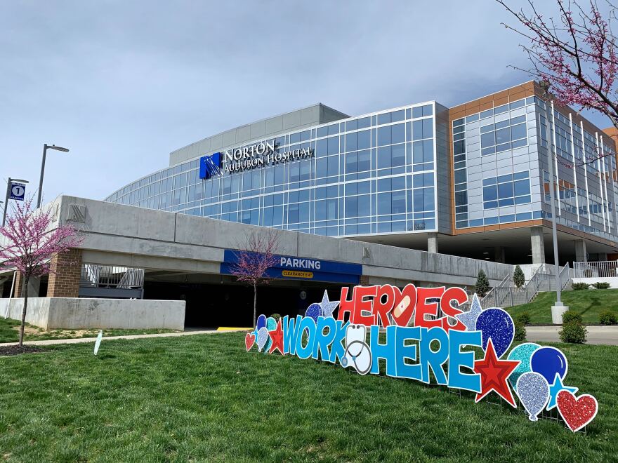 Norton Audubon Hospital during the coronavirus pandemic.