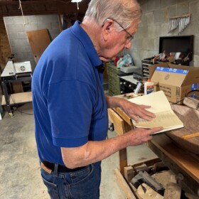 Ronnie McWhorter keeps a journal about all the dough bowls he makes