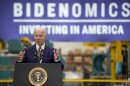 President Joe Biden speaks at Ingeteam Inc. Tuesday, Aug. 15, 2023, in Milwaukee. (AP Photo/Morry Gash)