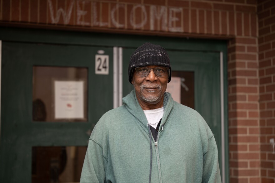 Porter Williams poses for a portrait after voting on Tuesday, March 5, 2024, at the Rebecca Johnson School polling place in Springfield, Massachusetts.