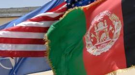 Picture of the American and Afghanistan flags