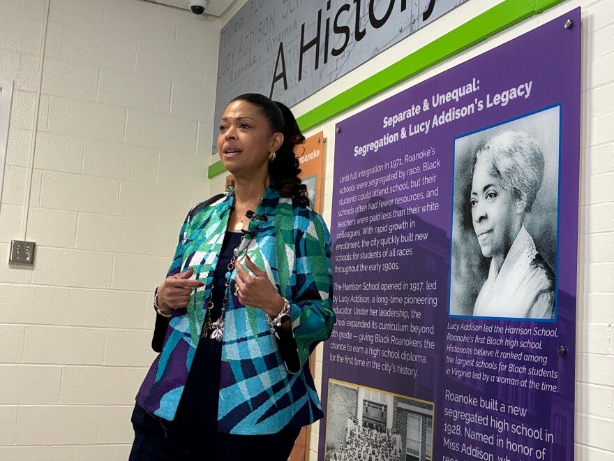 Roanoke Schools Superintendent Verletta White discusses Lucy Addison.