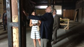 Sen. Rob Portman visited the Bowery Project and even toured the Whitelaw Building earlier this year. The space is slated to re-open in January 2020, as a smaller flex space for the Akron Civic Theatre thanks to Knight and GAR grants.