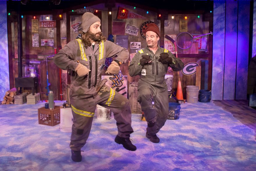 Trevor Bunce and Tom Staggs in Lake George Dinner Theatre's production of "Two Guys on Ice"