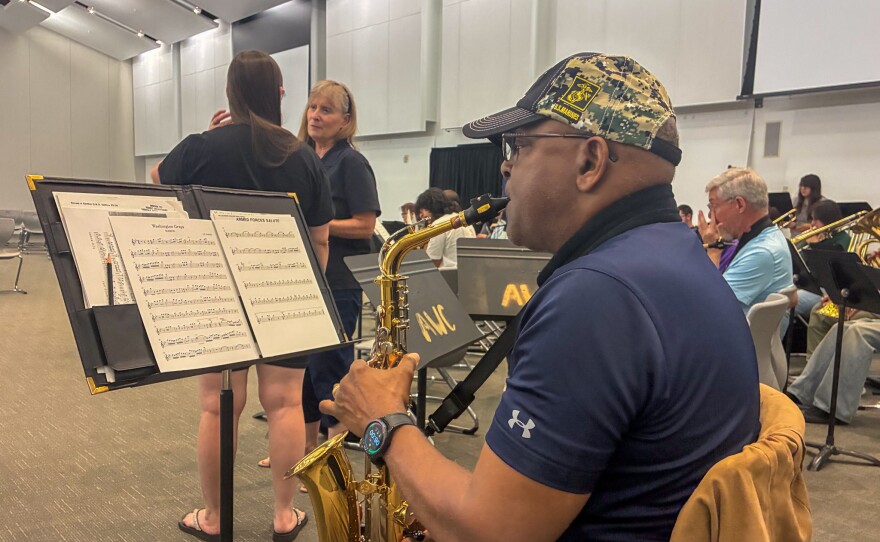 "I'm a retired U.S. Marine of 20 years, so it means a lot to me because I'm extremely patriotic," said Marty Grovesnor, who's been part of the band for four years.