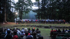 Scouts enjoying a week of activities at Camp Wakpominee