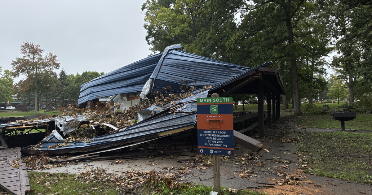 Two weeks after storm, Lake Lansing Park still cleaning up destruction