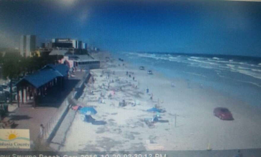 Screenshot of Volusia County's New Smyrna Beach Cam.