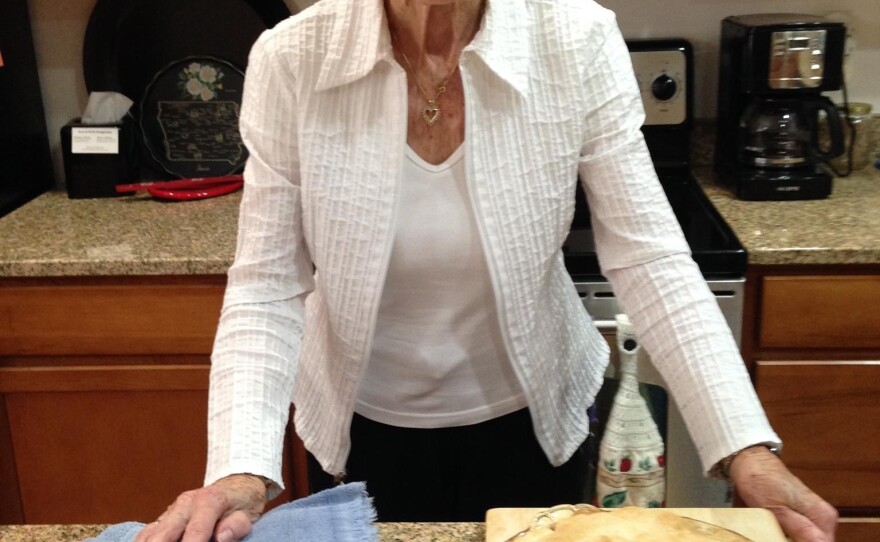 Evie Gregersen, who is in the late stages of Alzheimer's disease lives in a care facility near Des Moines, Iowa. Because of COVID-19, Evie's husband, Ken, can only see her a few times a week, when a nurse is able to connect them by Skype or Facebook.