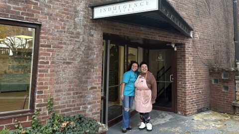 Elise Soto (left) took over ownership of Indulgence Bakery in Saratoga Springs this summer