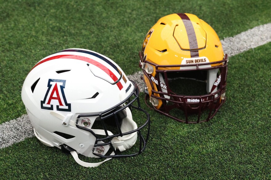 asu football helmets today Arizona State Sun Devils Authentic Black Satin Speed Helmet or blank rubber vinyl front (forehead) bumper (varies by team) Team city or name flat decal Arizona State Sun Devils Riddell