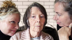 Kitty Norton (left) and Lexie Fields (right) of Portland, Oregon, have been full-time caregivers for their mom, Gloria Norton (center). (Courtesy of Stumped Town Dementia)