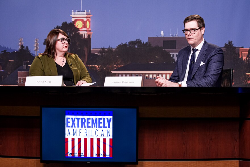 Anna King and James Dawson (Credit: Connor Henricksen / NWPB)