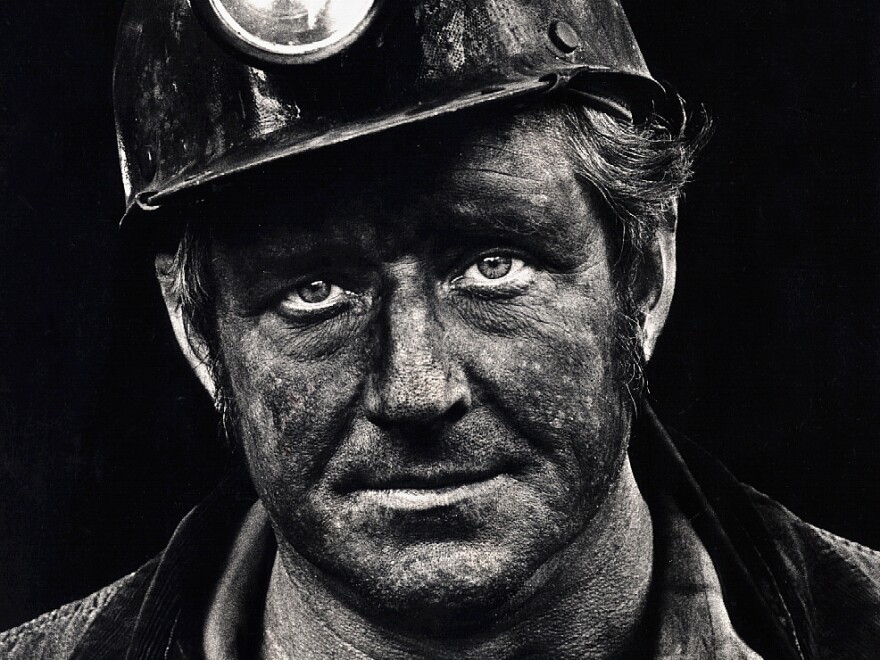 Coal miner Lee Hipshire in 1976, shortly after emerging from a mine in Logan County, W.Va., at the end of his shift. A few years later, Lee took early retirement because of pneumoconiosis, or black lung disease. He died at 57.