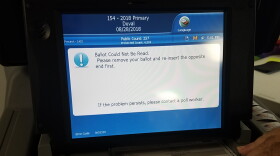 ballot reading error message on computer screen