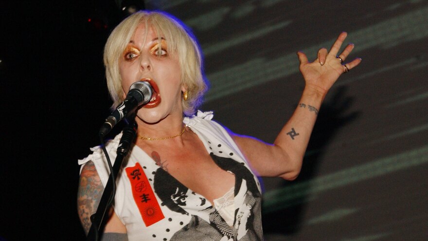 Genesis Breyer P-Orridge of Psychic TV performs at the Astoria on October 7, 2006 in London, England.