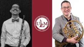 Two ULM music professors performed internationally in the summer of 2026. Scot Humes, DMA (left), performed in South Korea, while James Boldin, DMA (right), performed in Poland.