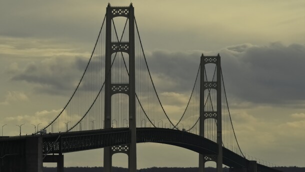 The Enbridge Line 5 tunnel is proposed to be built just west of the Mackinac Bridge.