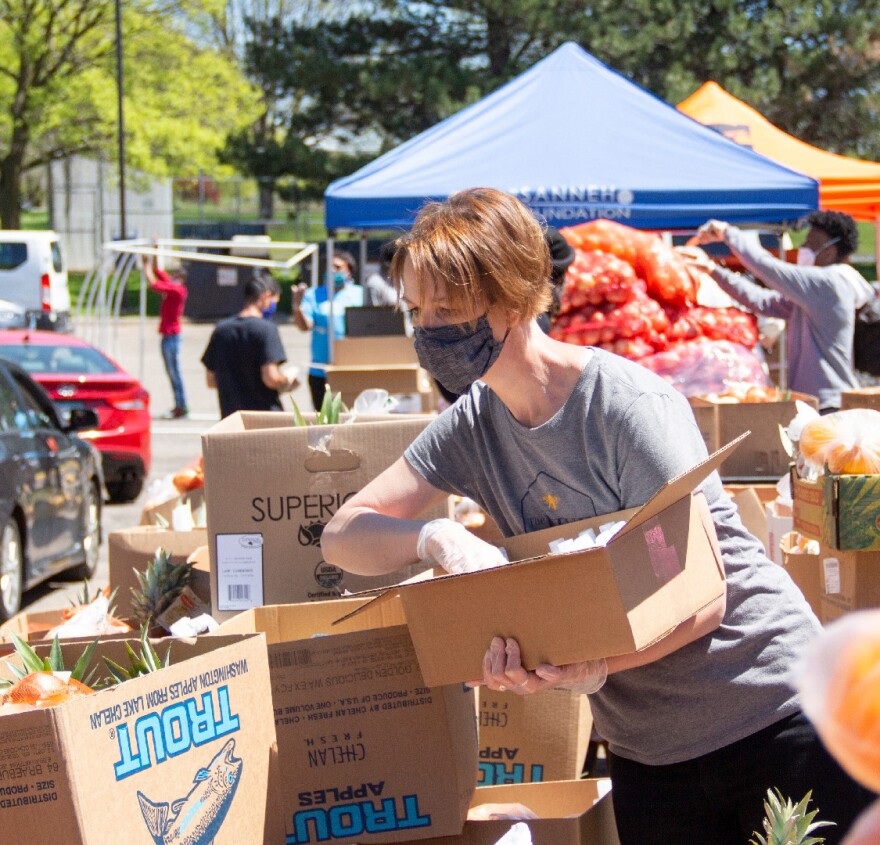 A mobile pantry from the Chattanooga Area Food Bank