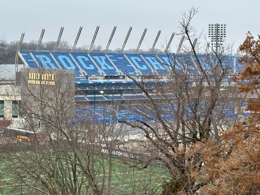 The University of Kansas has rebuilt David Booth Memorial Stadium.