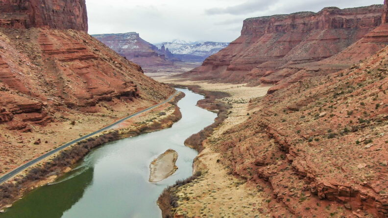 The Colorado River near Moab, Utah.