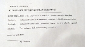 Wednesday's city council resolution was a simple one. It undoes Monday's repeal of the city's nondiscrimination ordinance, and instead repeals only what the council expanded in February. 