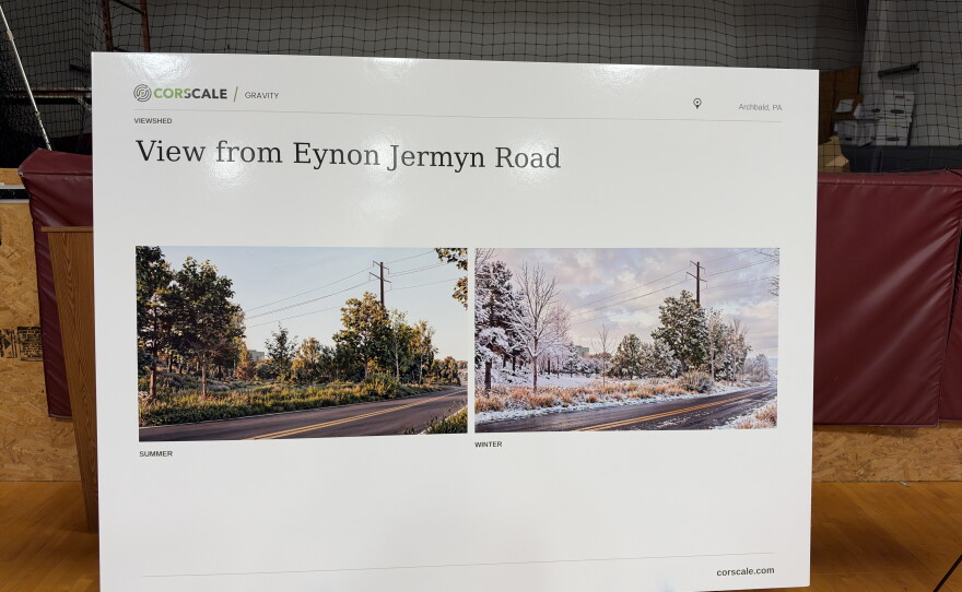 Rendering of Project Gravity from Eynon Jermyn Road. Corscale says an entrance on the road will be reserved for emergency vehicle access.