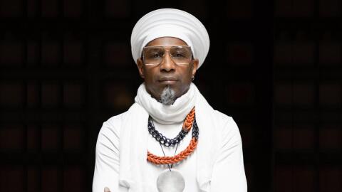 A portrait of Cuban pianist and composer, Omar Sosa.