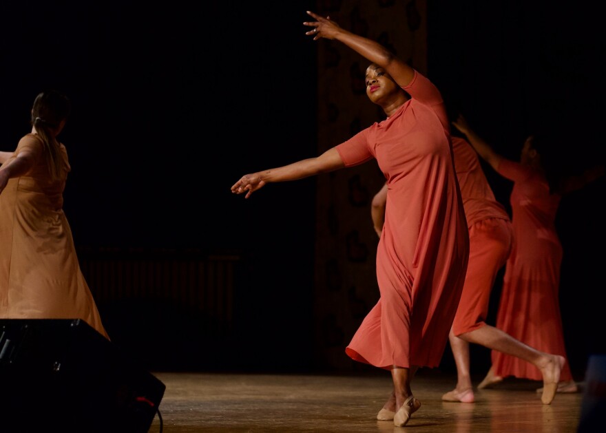 Keen Dance Theatre artist Ra’Shaun Monya Logan performs the final movement of "Sanctified."