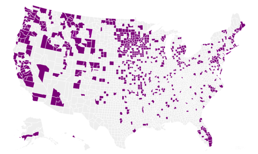 637 Counties have reported outbreaks of Avian Flu as of February 12, 2025.