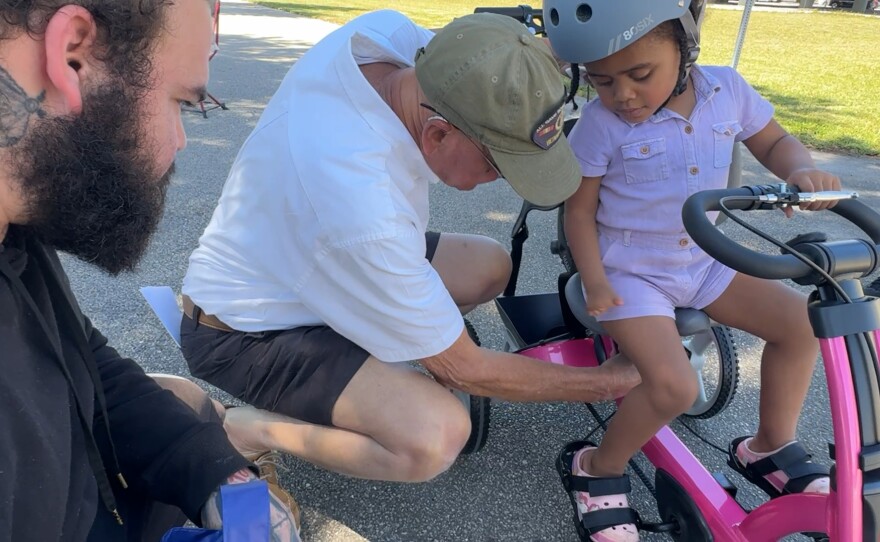 Robbie’s Riders, Grampy’s Charities and Sanibel Captiva Community Bank presented custom-made, adaptive bicycles and tricycles to local special needs children. Eight adaptive tricycles, worth nearly $3,000 each, were given out on Friday, March 20, 2026.