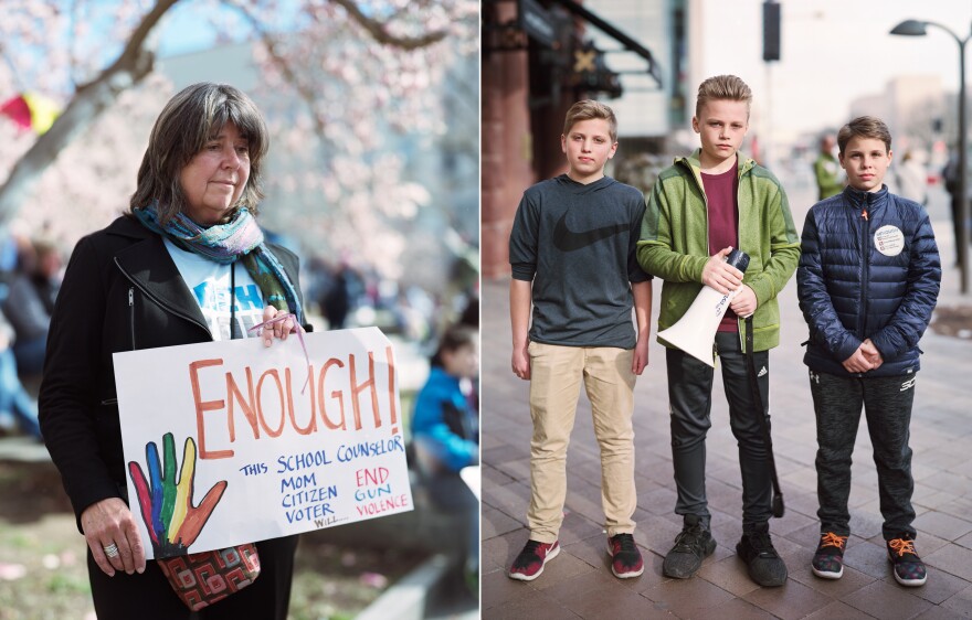 (Left photo) Valerie Linn; (right photo) Ethan Polly (left), Will Jamieson (center), Adam Urbancic (right)