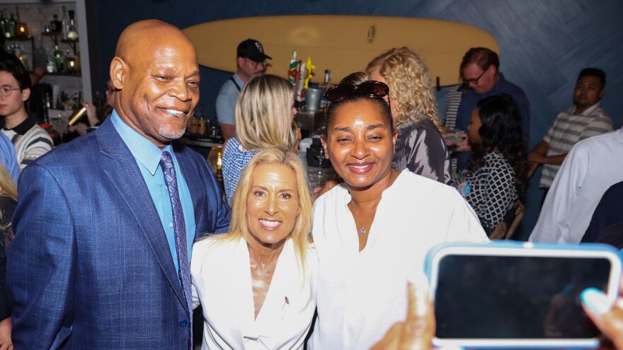  Jacksonville Mayor-elect Donna Deegan, center, celebrates on Election Night, May 16, 2023.