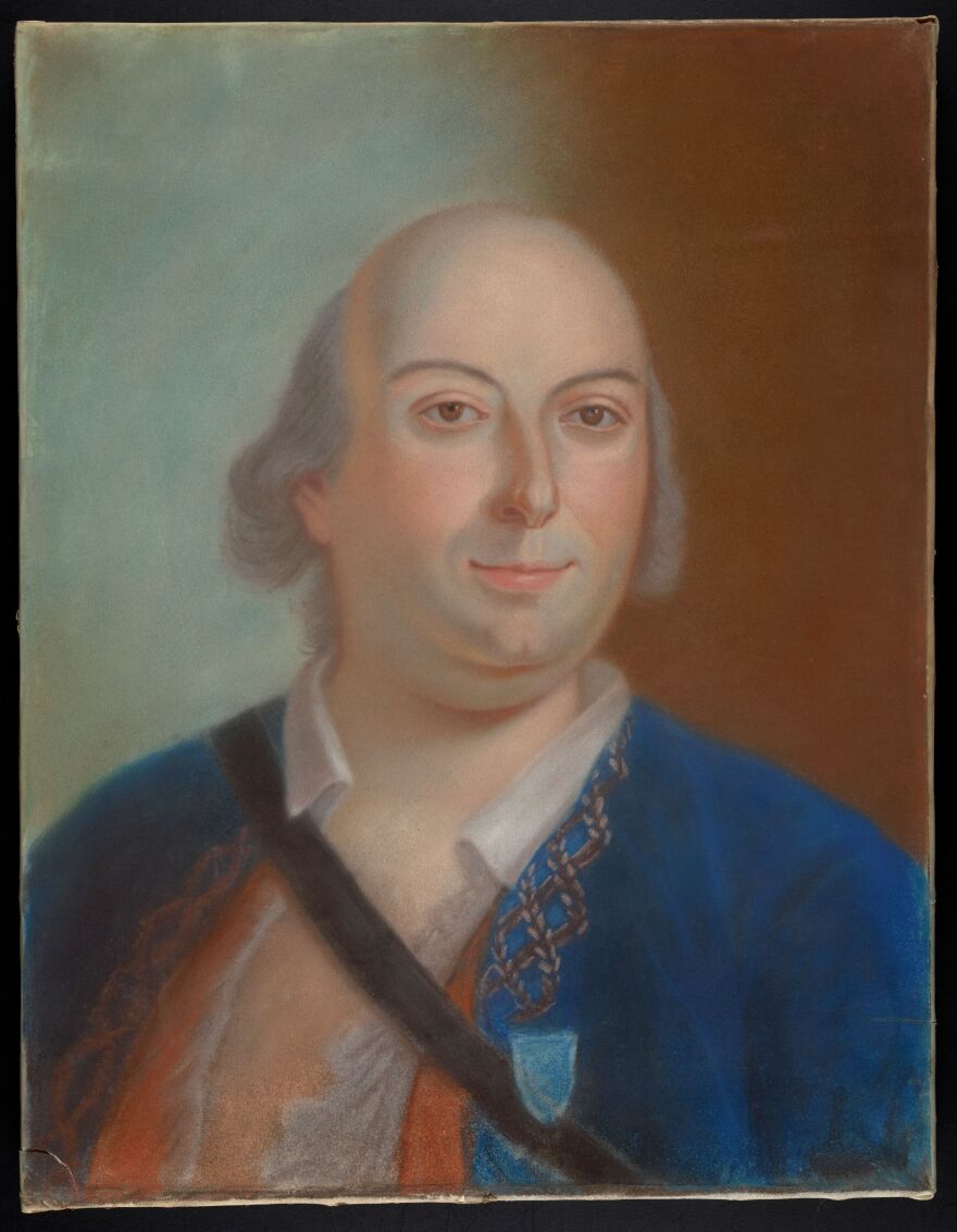 Don Bernardo de Gálvez between 1780 and 1786; pastel on parchment, by an unknown artist