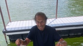 “Tony the Legend” shows off his catch on Herrington Lake